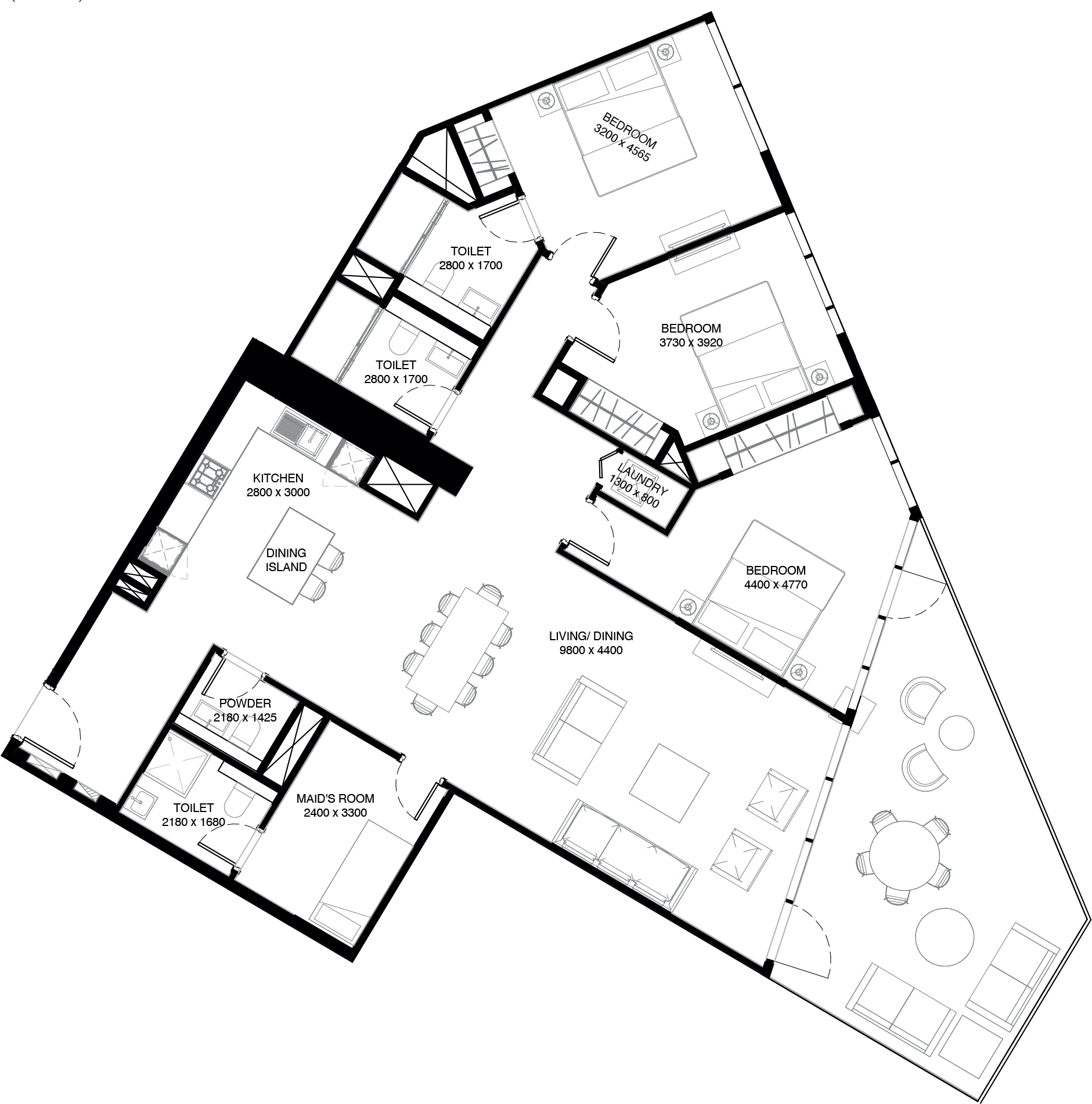 BEDROOM APARTMENTS